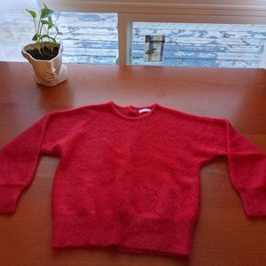 Déesse Red Fluffy Sweater